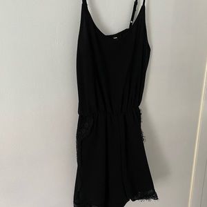 Black Lace Romper
